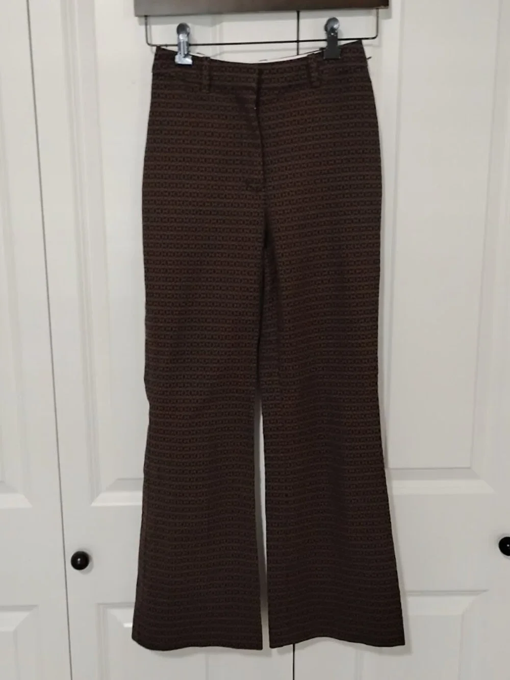 Wilfred Women’s Brown Print High Waisted Flare Leg Dress Pants Size 00
